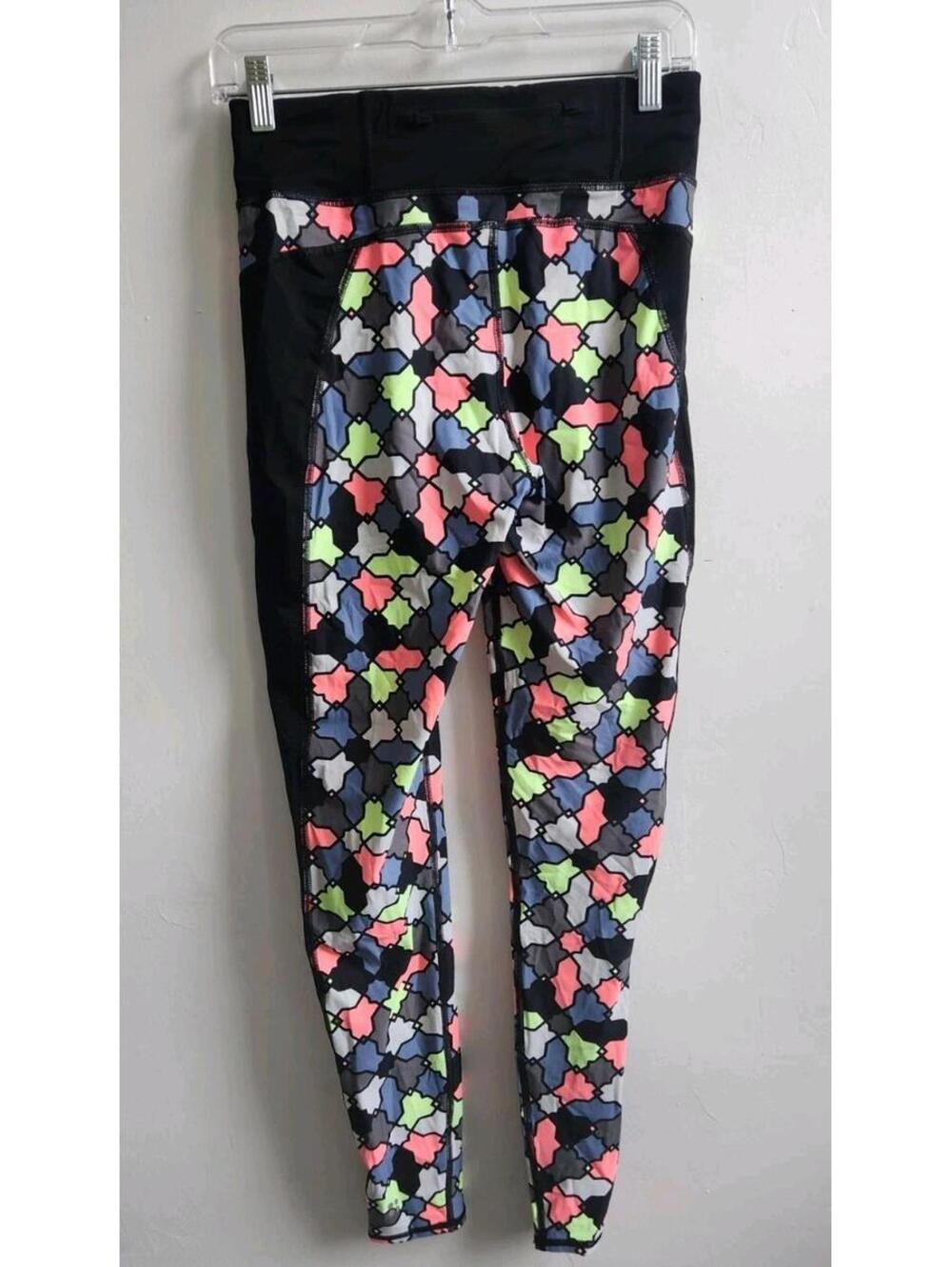 Sweaty Betty Full Length Skinny Geometrical Activewear Sporty Leggings Size M - Picture 6 of 9